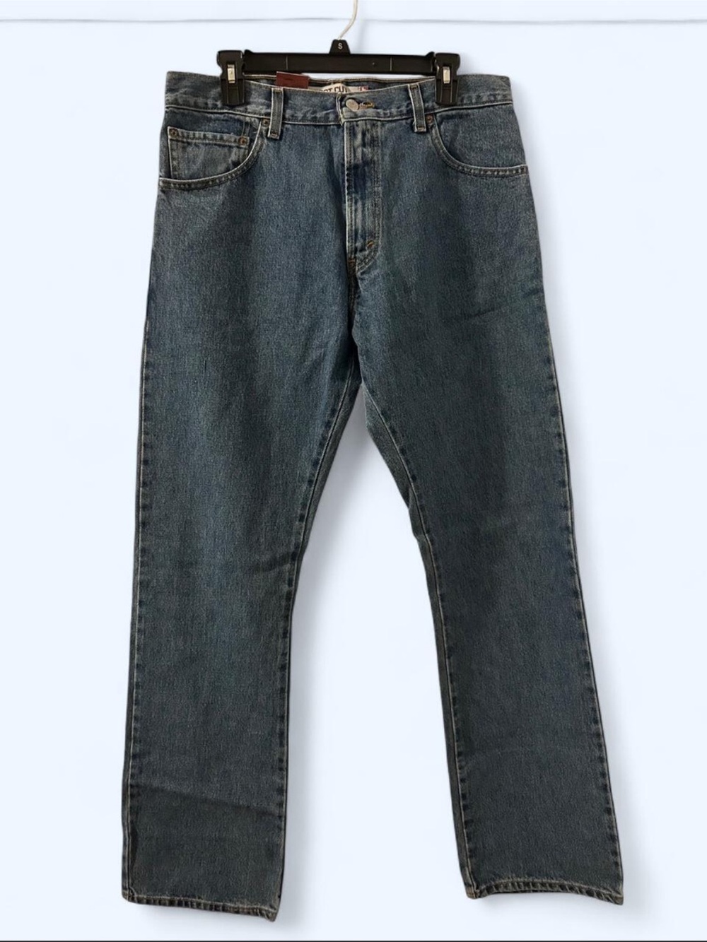 Levi's Straight Leg Jeans in Dark Blue Denim